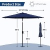 GustoWave 10Ft Outdoor Patio Umbrella with Crank Lift and Push Tilt - 2 of 4