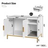 Bestier - Concealed Cat Litter Box Cabinet with Charging Station Litter Mat and Cat Washroom - 4 of 4
