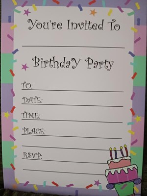 Fsaoor 30 Pack Birthday Party Invitations for Kids 5x7 Birthday Party  Invitations Cards for Boys Girls Birthday Party Celebration Invitations  Cards