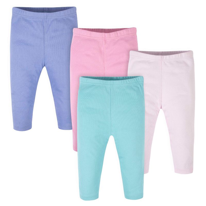 Onesies Brand Baby Girls' Pants, 4-pack, 1 of 10
