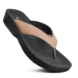 Aerothotic Flumen Comfortable Arch Support Thong Sandals for Women - 1 of 4