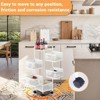 5-Tier Kitchen Storage Cart, Fruit and Vegetable Basket Rotating Storage Rack, Metal Rolling Carts with Wheels for Fruit, Vegetable, Snack - 4 of 4