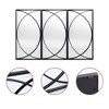 LuxenHome 3-Piece Black Metal Rectangular Wall Mirror Set - 4 of 4