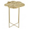 Lotus Side Table in Gold 21.3"H – Modern Metal & Iron Table for Living Room or Lounge by Zuo Modern - 3 of 4