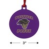 Whittier College Poets Logo Aluminum Holiday Christmas Tree Ornament - 3 of 4
