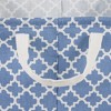 Design Imports Set of 2 Rectangle L 10.5 x 17.5 x 10 Pe Coated Cotton Poly Laundry Bins Lattice French Blue: Cloth & Landry Basket, 1837 Volume - 3 of 4