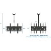 Mount-It! Dual TV Ceiling Mount Rotating & Tilting Double TV Ceiling Mount For Samsung, Sony, LG, Toshiba, Sharp, Element | For 32 - 75 Inch Screens - 4 of 4