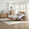 4pc Arden Wood Bedroom Set with 2 Drawer Nightstand Light Driftwood - Alaterre Furniture - 2 of 4