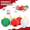 SEVOBAL Inflatable Holiday Decorations 6.9' Christmas Inflatable Decoration Inflatable Christmas Balls Funny Blow Up Yard Decor, Red, 82"*23.6"*43.3" - 2 of 4