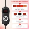 Morfone 120 and 200 models feature infrared light therapy lamps with wavelengths of 660nm, 850nm, and 940nm.Red light with wireless remote control. - 3 of 4
