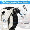 Garvee Fuel Hose Reel Retractable Diesel Hose Reel 3/4"x50" Auto Refueling Nozzle - 2 of 4