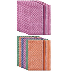 Unique Bargains 100% Cotton Soft Waffle Weave Absorbent Kitchen Dishcloths 15x25 Inches - 1 of 4
