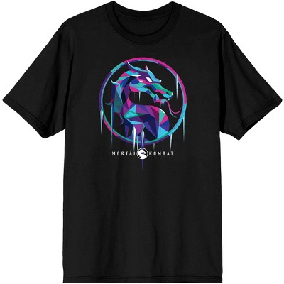 Mens Mortal Kombat Logo Sub Zero Black Short Sleeve Shirt-xl : Target