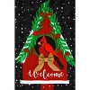 Briarwood Lane Winter Birdhouse Burlap Welcome Garden Flag Cardin - 3 of 4
