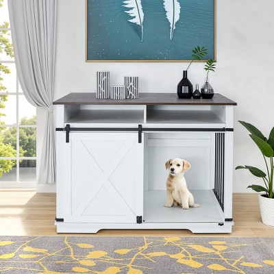 Akoasm Large Spacious Dog Cage-White
