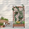 VASIP  Wooden Elevated Raised Bed, Elevated Planter with Legs for Outdoor Planting of Flowers, Fruits, Vegetables and Herbs - 2 of 4
