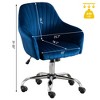 NicBex Adjustable Height Velvet Home Office Chair with Casters for Work Study Vanity - 2 of 4