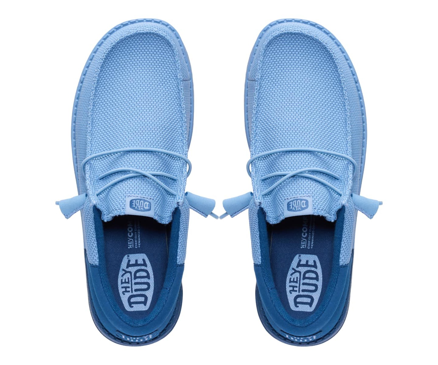 Мужские кроссовки HEYDUDE Wally Funk Mesh Split, Faded Denim/Ensign Blue, 11, цвет: Джинсовый — фото 3