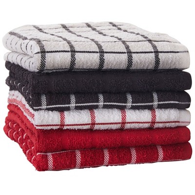 BrylaneHome Set Of 6 Kitchen Towels