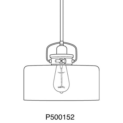 Calhoun Apothecary-Style Glass Jar Pendant Light in Brushed Nickel
