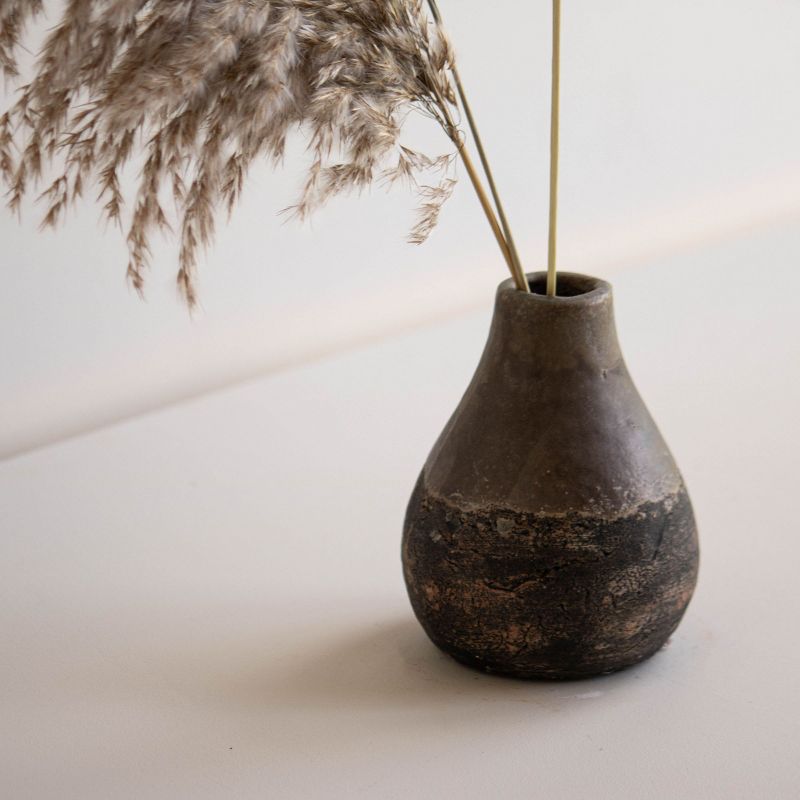 Gray Terracotta Bud Vase - Foreside Home & Garden, 5 of 8