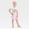 Grayson Mini Toddler Girls' Striped Shorts - Pink - 3 of 3