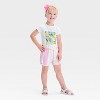 Grayson Mini Toddler Girls' Striped Shorts - Pink - image 3 of 3