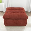 Vynxaria Bean Bag Seats - Sunset Orange Floor Lounger, Armless Backless Sofa Chair for Living Room & Office (Modern Accent Piece) - 2 of 4