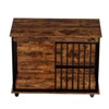 Kumasinova 43.3" Large Dog Crate Furniture with Tray,Wooden Dog Kennel Indoor for Medium and Large Dogs,End Table Style Dog Cage,Walnut - 4 of 4