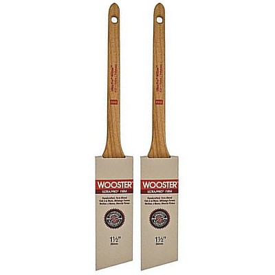 Wooster Genuine 1.5" Ultra/Pro Firm Thin Angle Sash Paintbrush 2-Pack # W4181-1.5-2PK