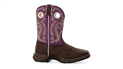 LIL' DURANGO Western Boot, BT386, Purple Target