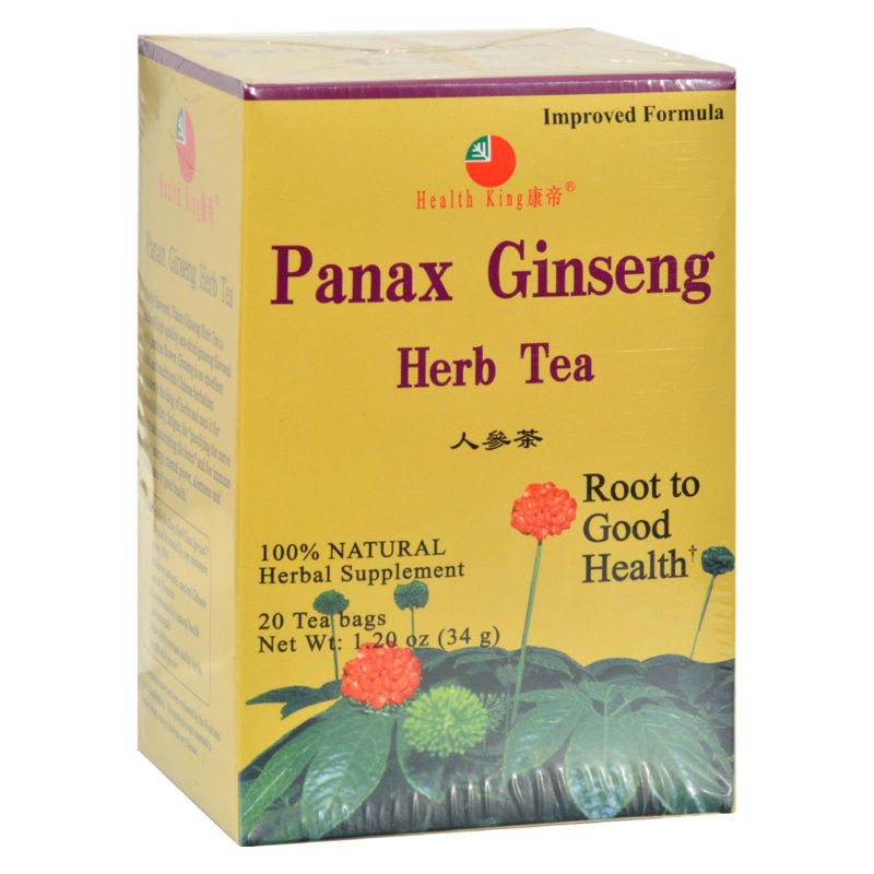 Health King Medicinal Teas Panax Ginseng Herb Tea - 1 Box/20 Bags, 1 of 5