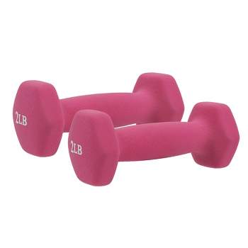 Sunny Health & Fitness Neoprene Dumbbell 2pc 2lbs - Pink