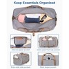 MaseiKar 100L Travel Duffle Bag, 32'' Large Duffle Bag for Traveling with Shoe Compartment, Foldable Travel Duffel Bag Water & Tear Resistant (Stripe) - 4 of 4