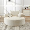 Oversized Chaise Lounge Chenille Single Sofa Sleeper Sofa Couch Upholstered Accent Chair, No Assembly Required, Green/Gray/Beige/Black-ModernLuxe - 2 of 4