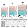 Lyngins Hardshell 20/24/28 Inch 3PCs Luggage Sets with Gradient Color,Combination Lock,PC Spinner Wheels,Suitcases Sets for Family Trips - 3 of 4