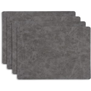 KAF Home Santiago set of 4  faux leather placemats - 1 of 2