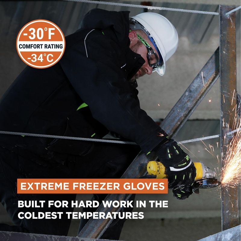 RefrigiWear Insulated Extreme Freezer Gloves with Grip Palm & Impact Protection, 2 of 7