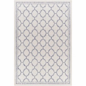 Hauteloom Noam Cream & Blue Indoor & Outdoor Rug - 1 of 4
