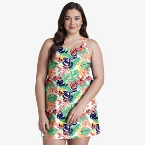 Calypsa Women's Lexi Tankini UPF 50+ Swim Tunic - 1 of 3
