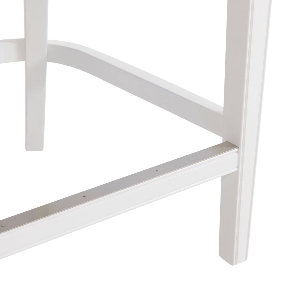 Set of 2 Miranda Swivel Counter Height Barstools White - Alaterre Furniture: Linen Fabric, Nailhead Trim, Memory Return-Swivel - thumbnail 7