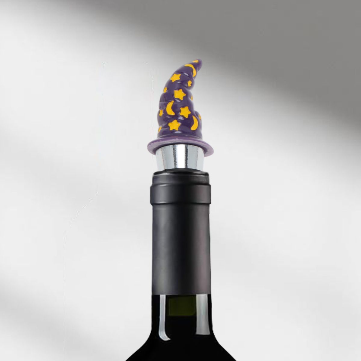 Unique Bargains Halloween Pointed Hat Silicone Stopper Aluminum Alloy TPE Resin 4.02"x1.10"x1.10" 1 Pc - thumbnail 2