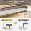 Okak Queen/Full Bedroom Floating Bed Frame with PU Leather Headboard & LED Light,Modern Platform Bed No Box Spring Needed - 3 of 4