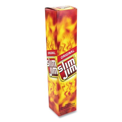 Slim Jim Original Smoked Snack Stick, 0.97 oz Stick, 24 Sticks/Box