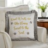 Embroidered Honey Bee Pillow 18x18 VHC Brands - 4 of 4