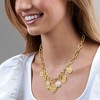 Ross-Simons 14kt Yellow Gold-Plated Charm Necklace With Simulated Gemstones, Pearl and .50 ct. t.w. Czs. 18 inches - 2 of 3