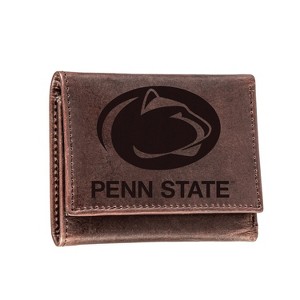 Evergreen NCAA Penn State Brown Leather Trifold Wallet Officially Licensed with Gift Box - 1 of 1