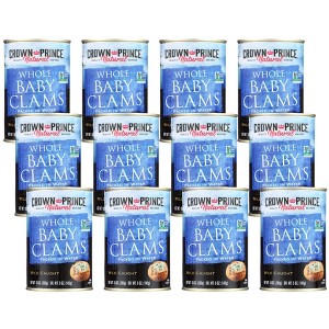 Crown Prince Natural Whole Baby Clams in Water - Case of 12/10 oz - 1 of 4