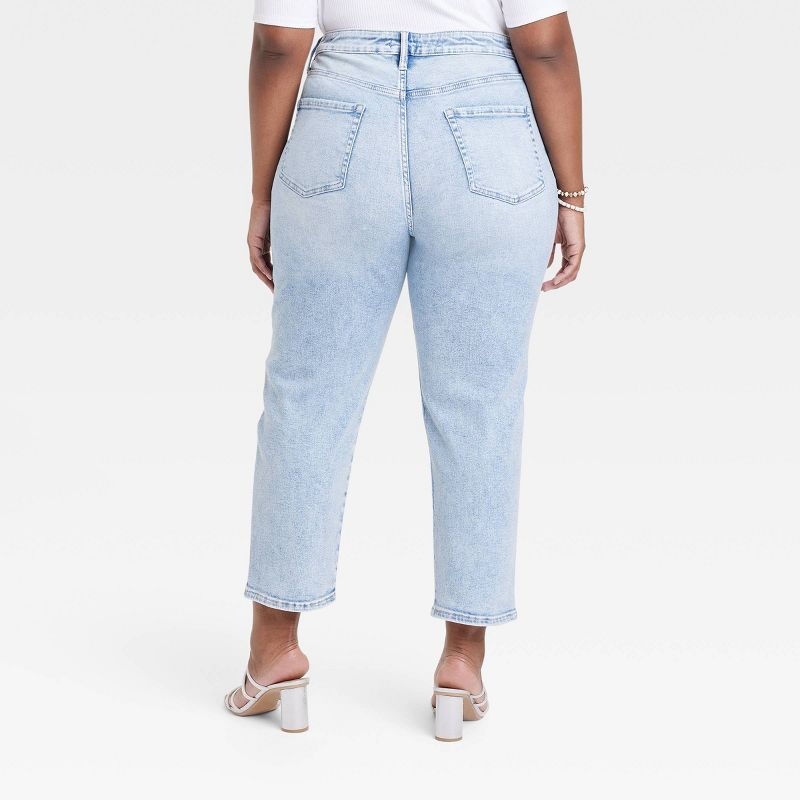Women's High-Rise Cropped Slim Straight Jeans - Ava & Viv™, 2 of 8