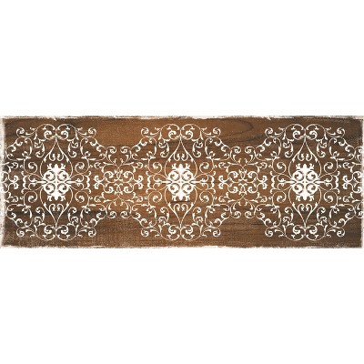 J&V TEXTILES Scroll 19.6 in. x 55 in. Anti-Fatigue Kitchen Runner Rug Mat  DBC12 - The Home Depot